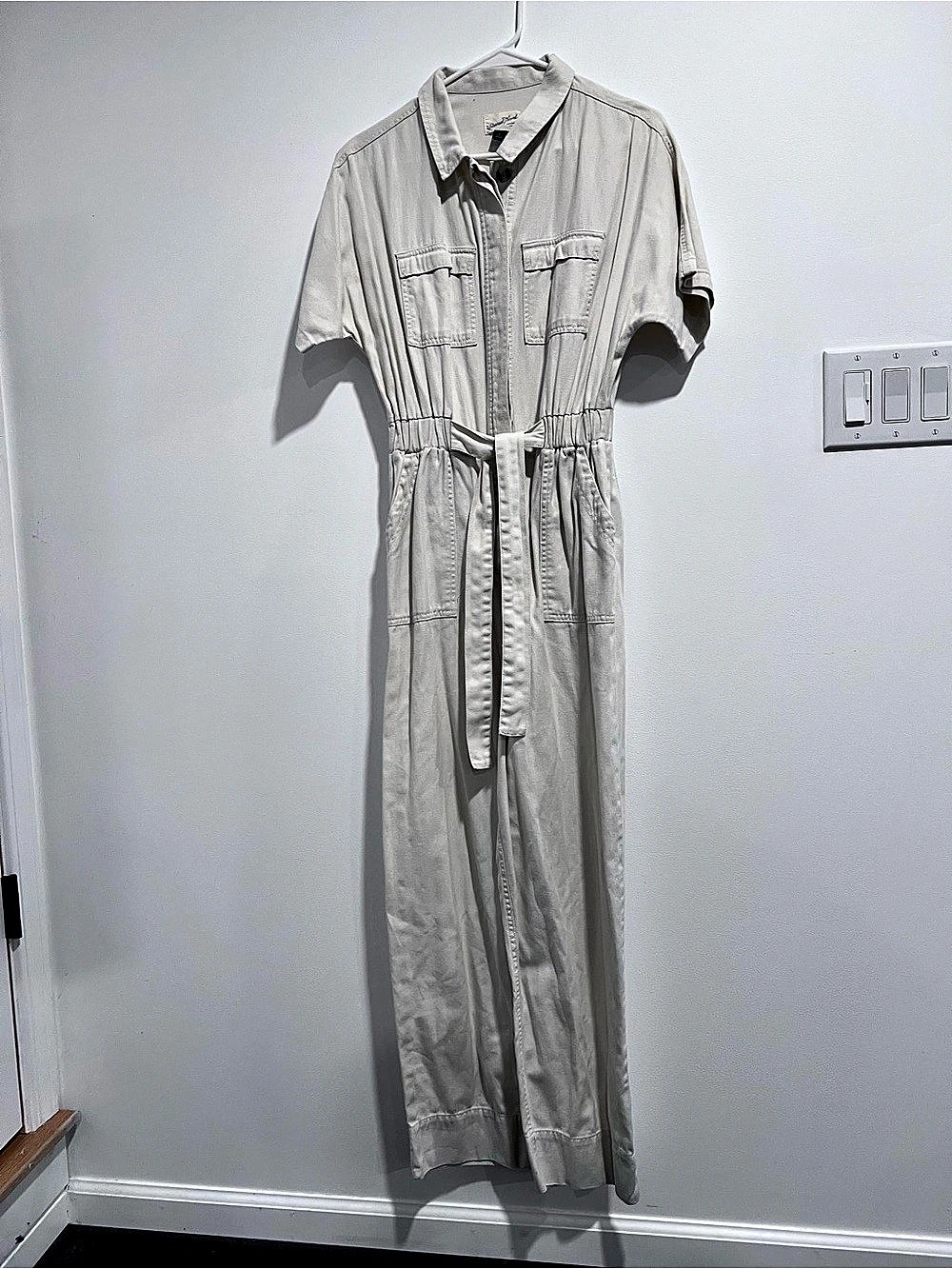 Universal Thread Short Sleeve Utility Jumpsuit Gray Size 6